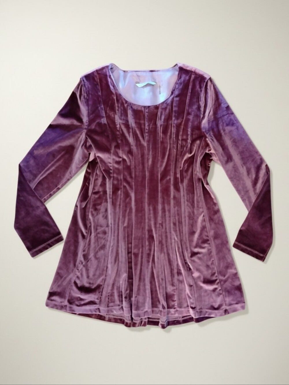 Soft Surroundings Velvet Elegance - Mauve Dress with Luxurious Comfort Sz M